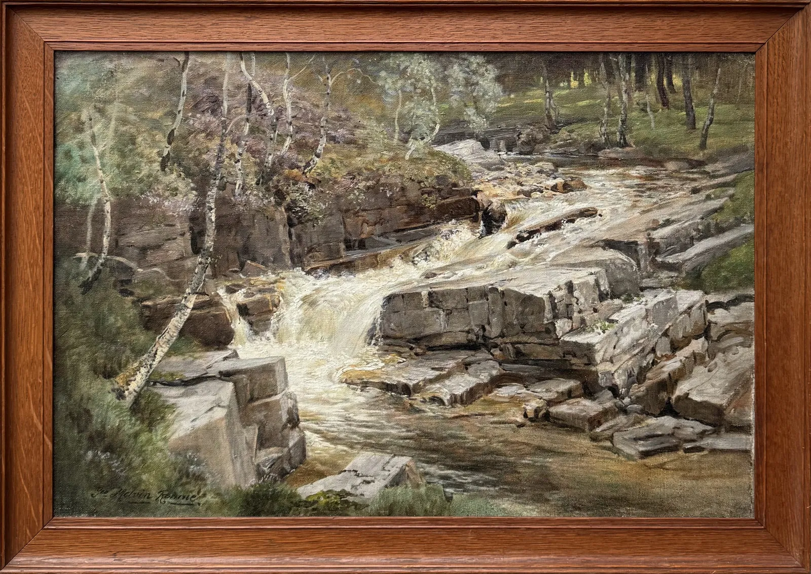 George Melvin Rennie, In Glen Ey near Braemar (Salmon Leap)
