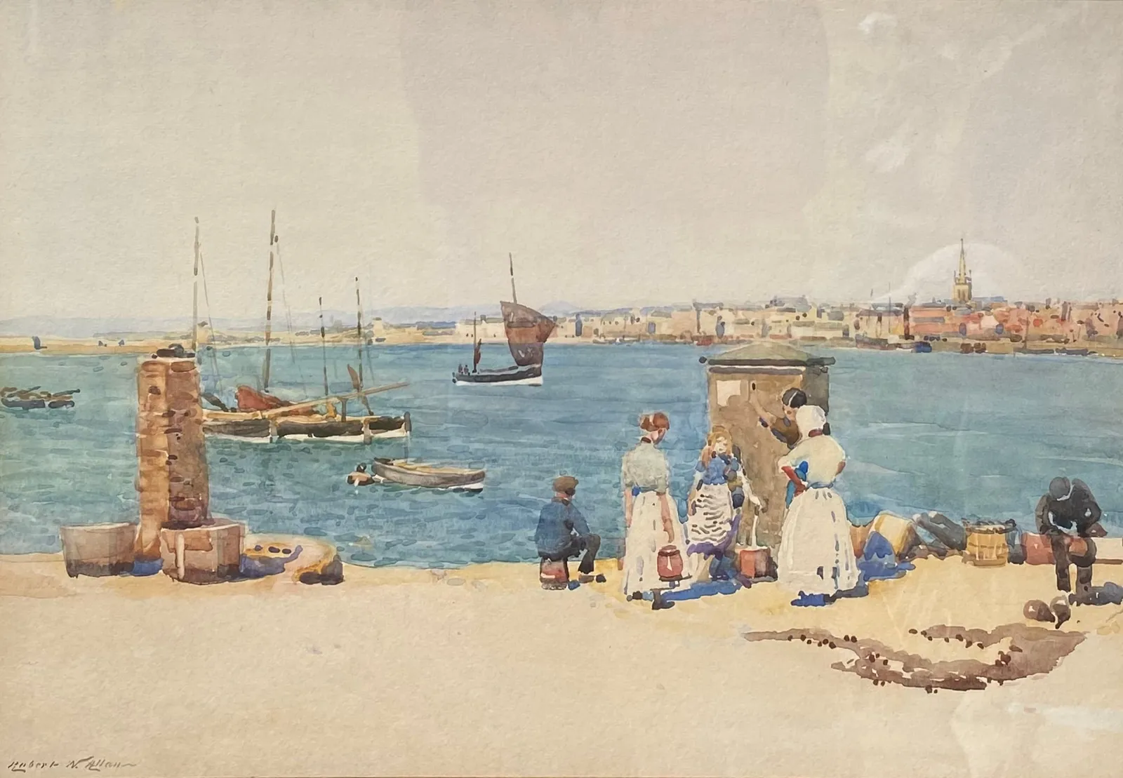 Robert Weir Allan RSA RWS RSW, At the Well