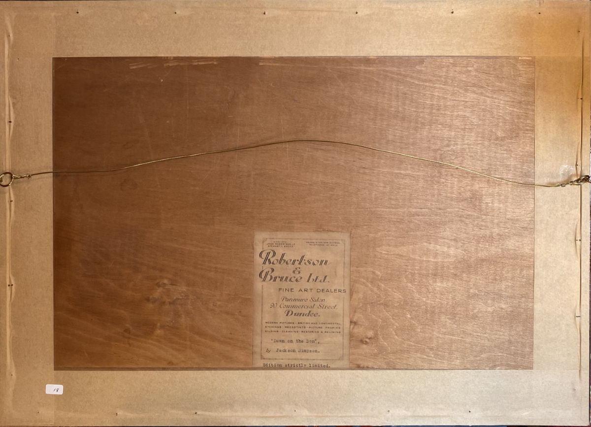 Henry Jackson Simpson MC, Dawn on the Don