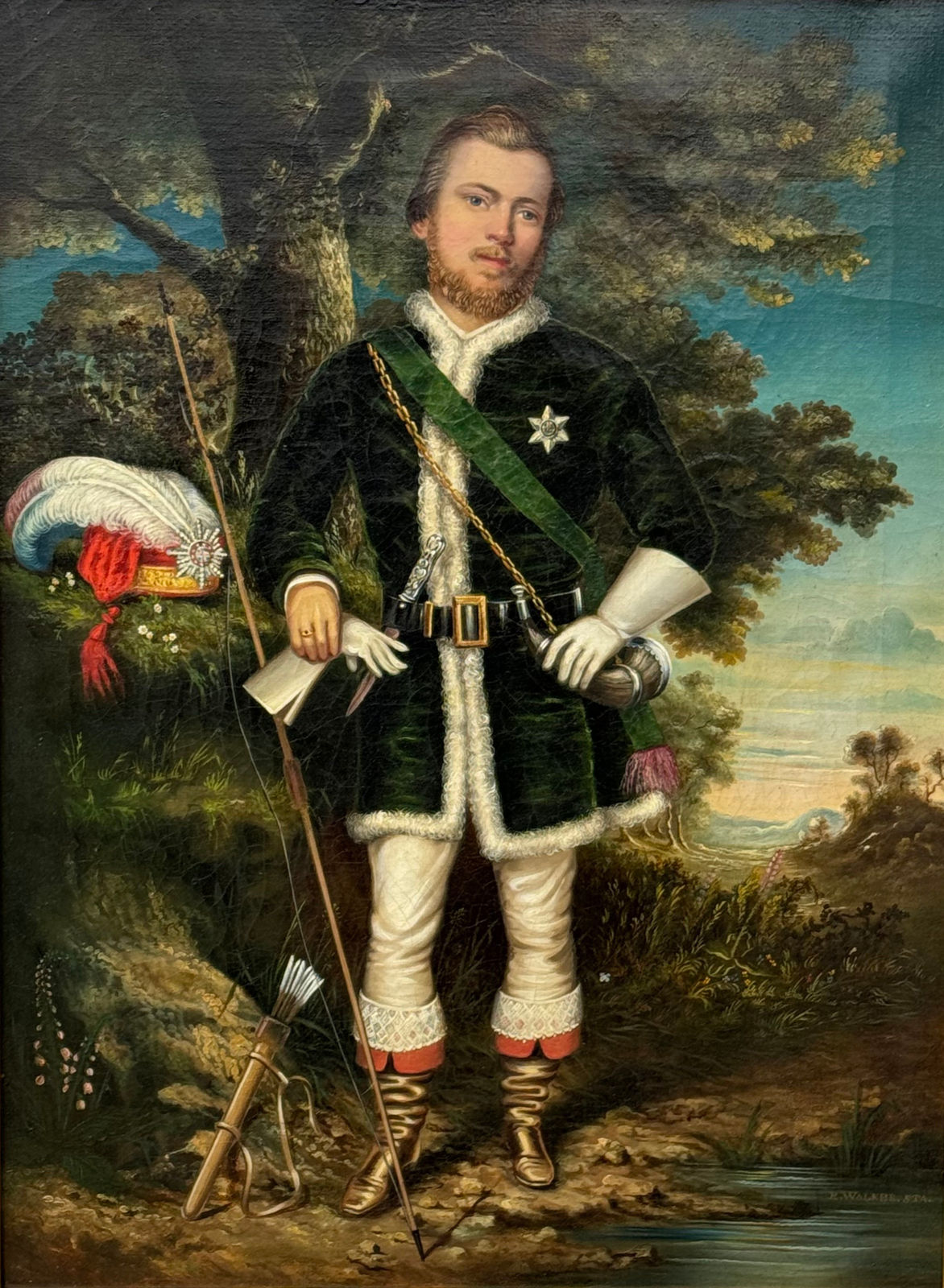 R Walker STA, An Archer in a Landscape