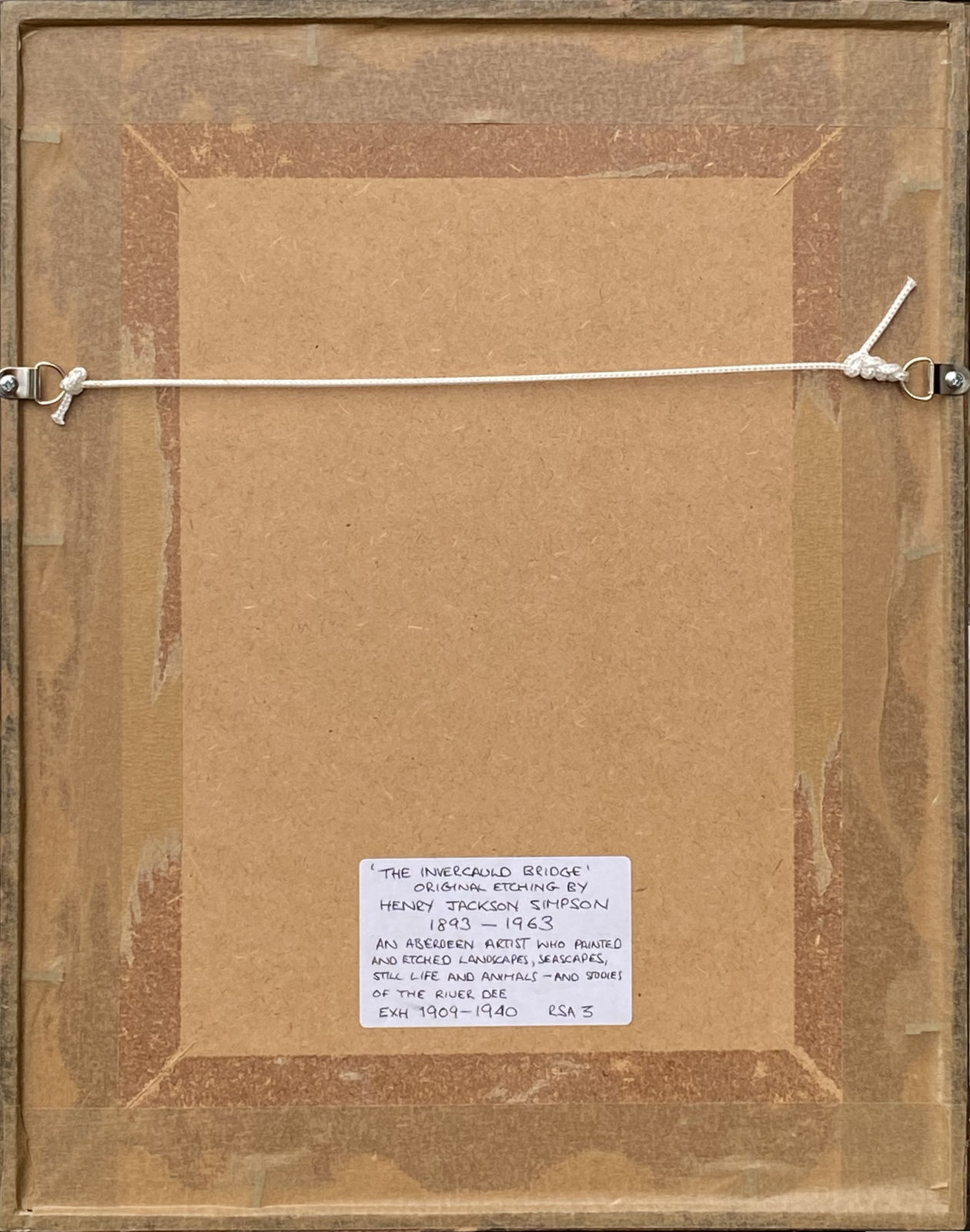 Henry Jackson Simpson MC, The Invercauld Brig, River Dee