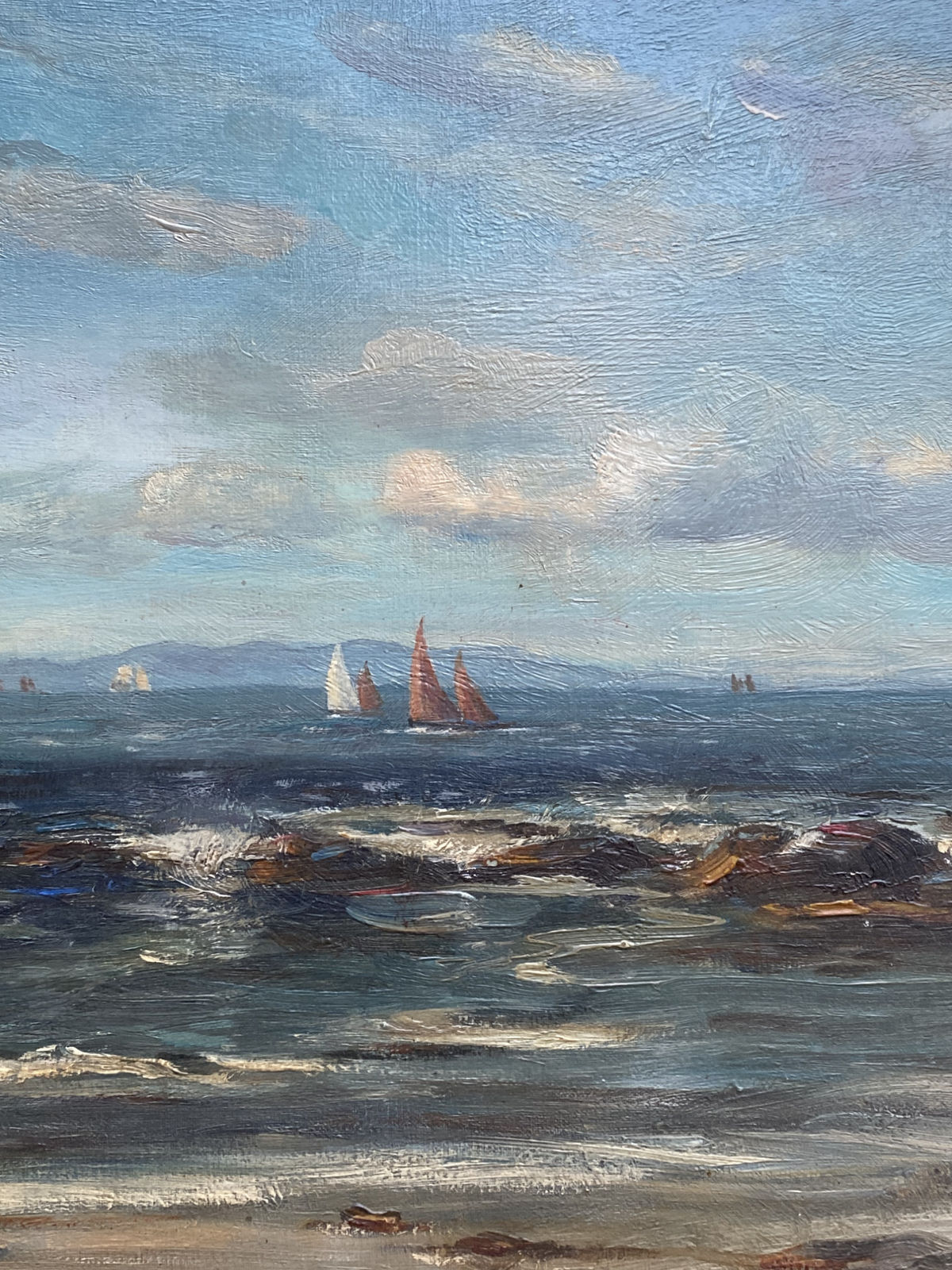 David West RSW, West Beach Lossiemouth