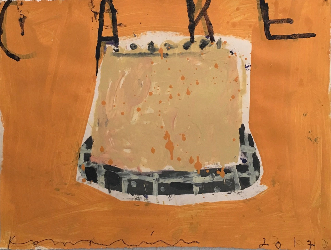 Gary Komarin, Cake Brown on Orange