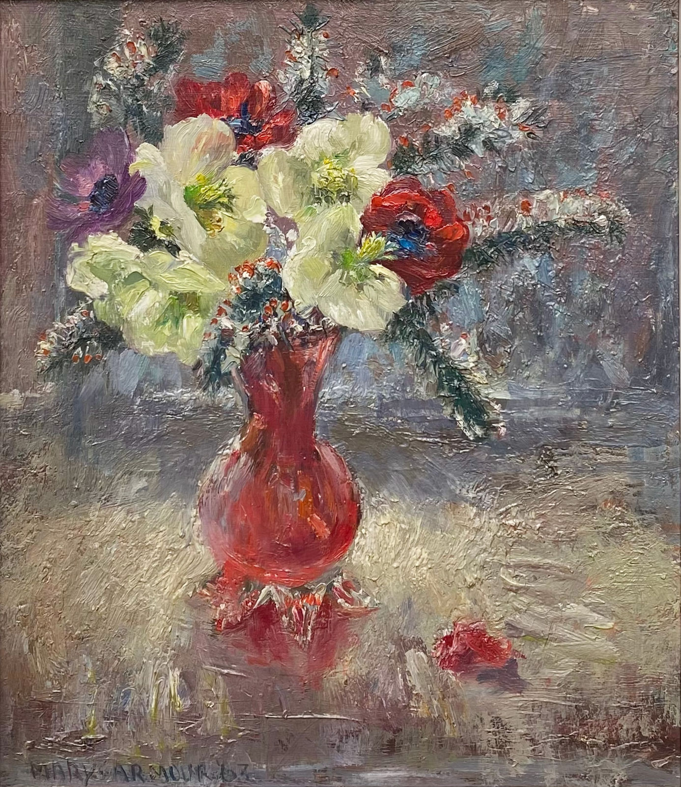 Mary Nicol Neill Armour RSA RSW, The Red Vase