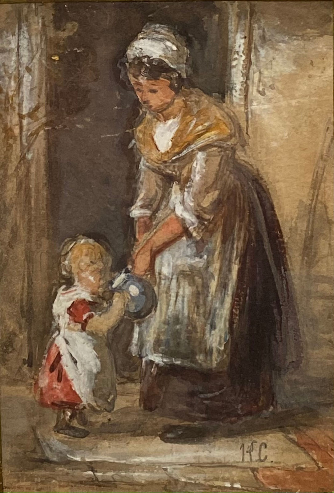 Hugh Cameron RSA RSW ROI, Mother and Child