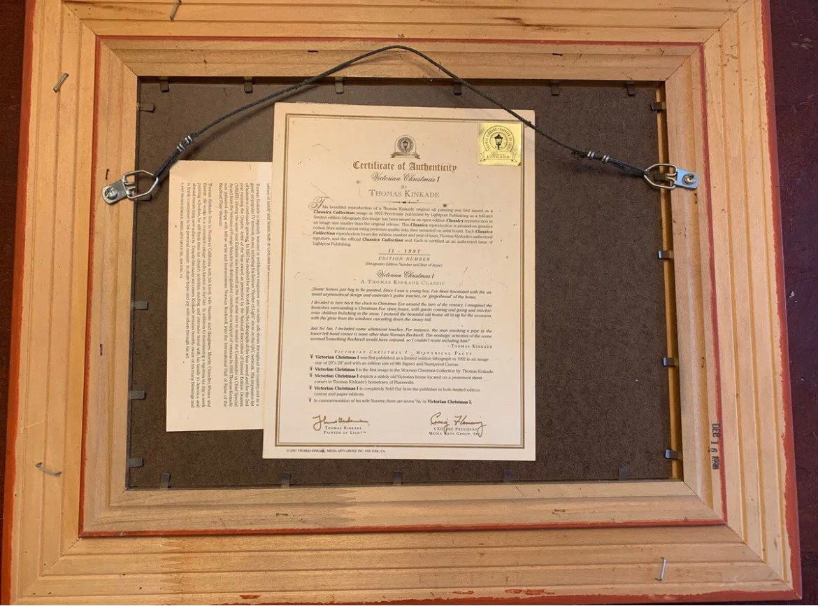Thomas Kinkade, Victorian Christmas I, 1997
