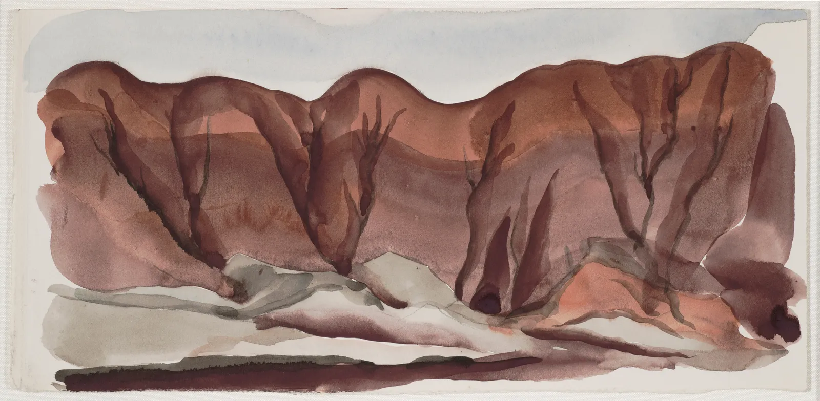 Georgia O'Keeffe, Untitled (Ghost Ranch Landscape), ca. 1934