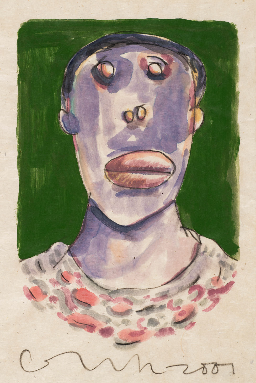 Gronk, Faces (# 5), 2001