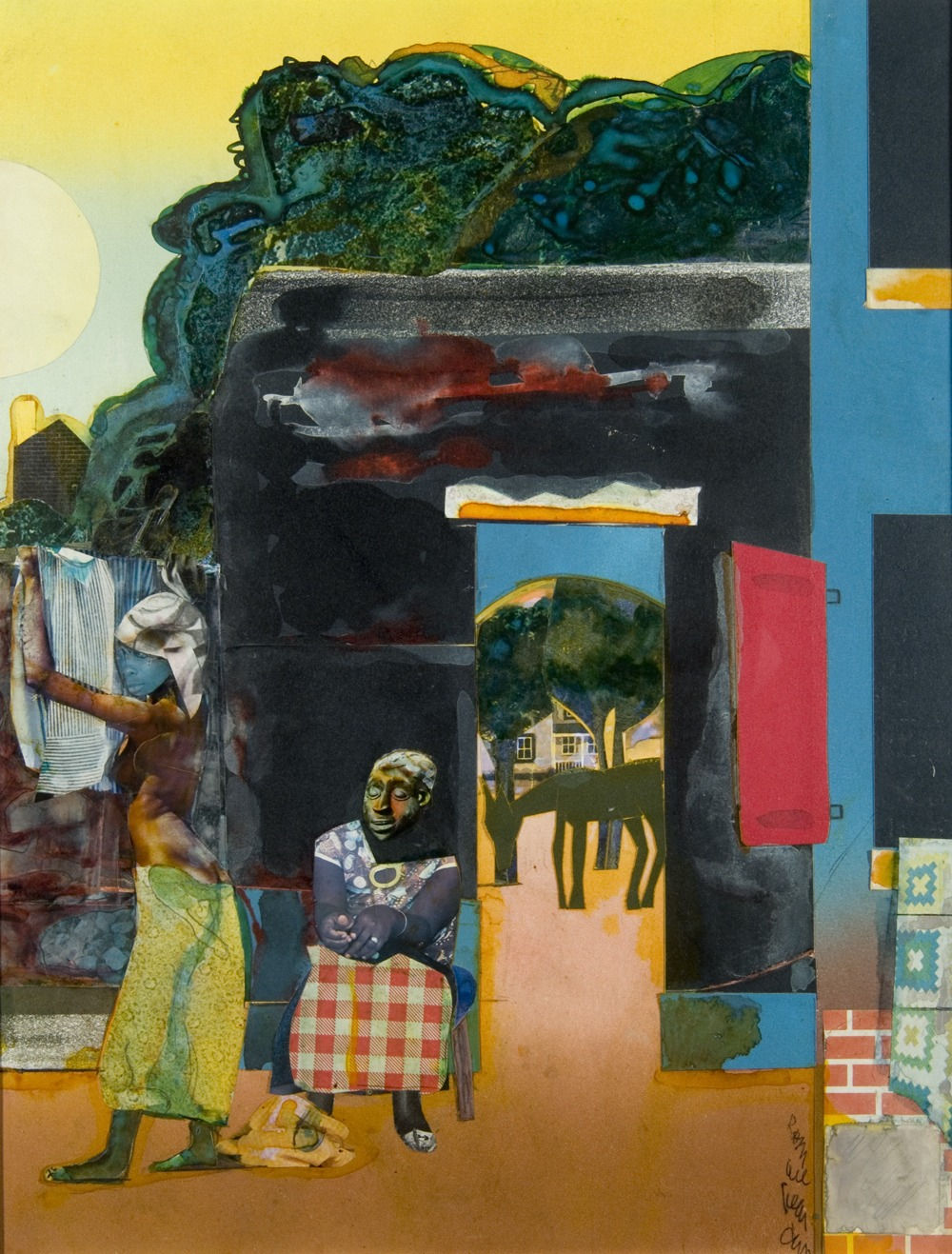 Romare Bearden, Farewell to Lulu, 1981