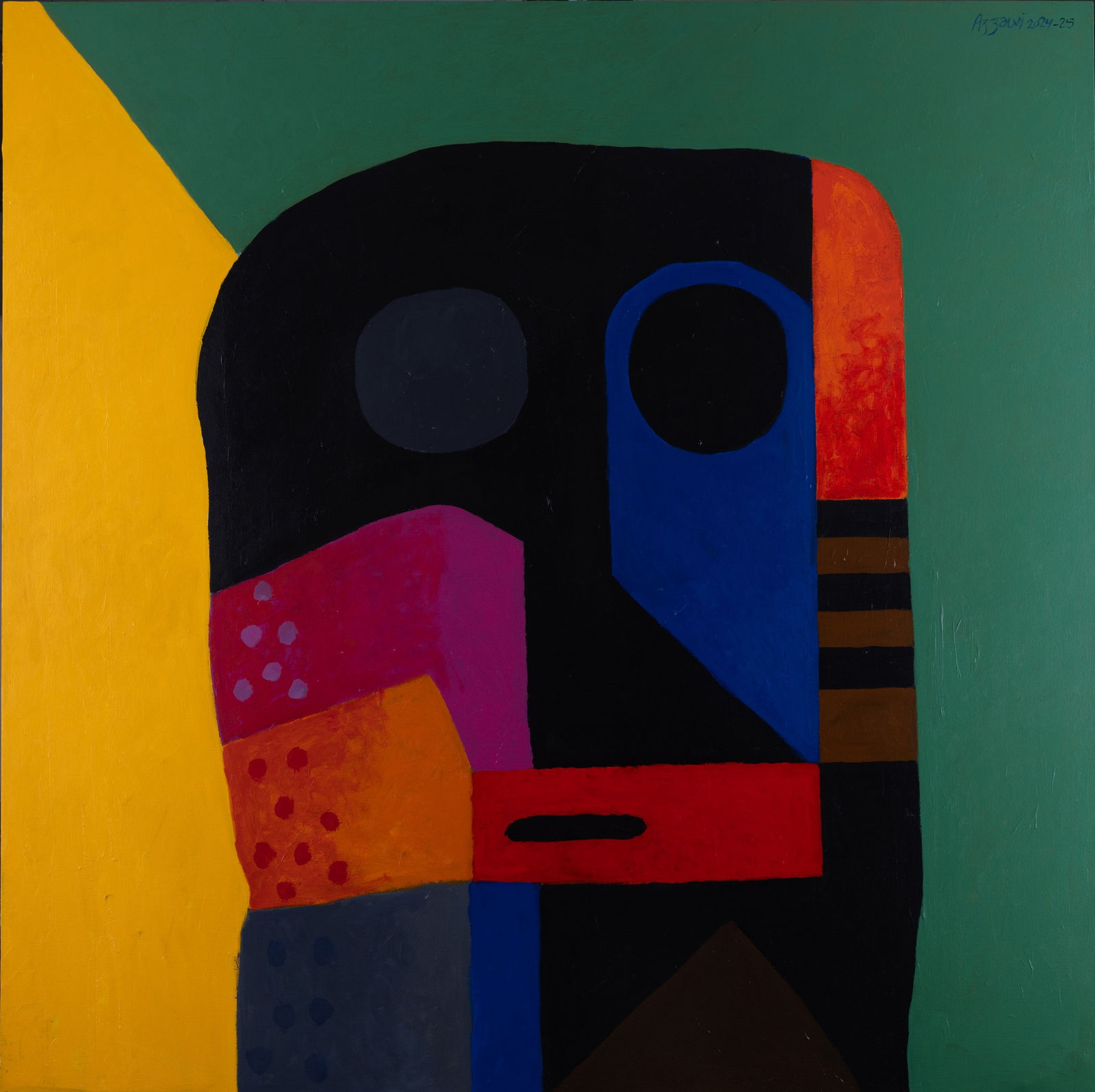 Dia al-Azzawi, Portrait from the past, 2024-25