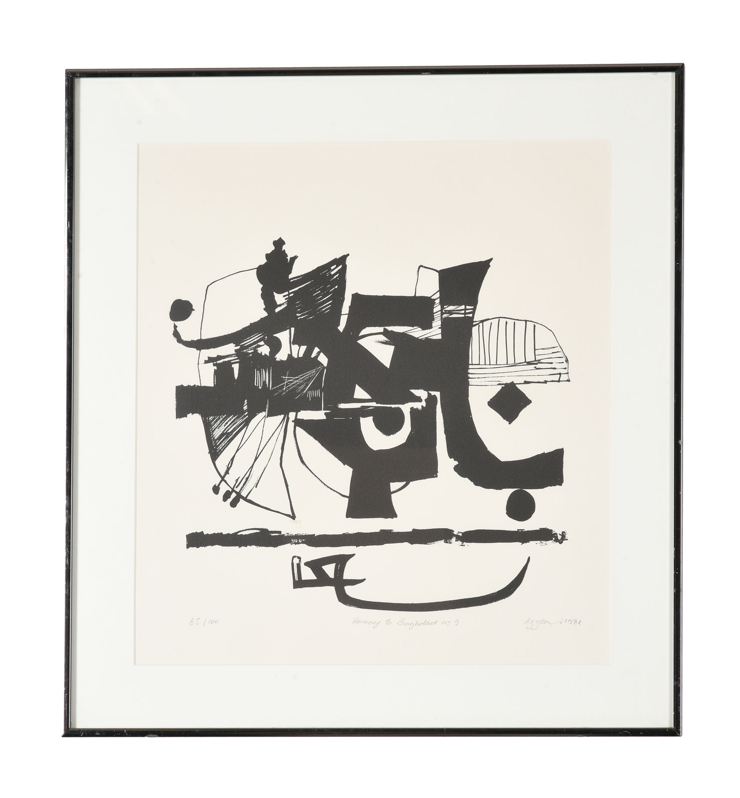 Dia al-Azzawi, Hommage to Baghdad (9), 1982