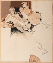 Dia al-Azzawi, Lovers, 1973