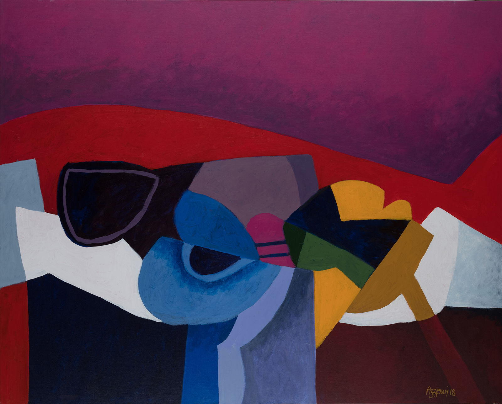 Dia al-Azzawi, After Sunset, 2018