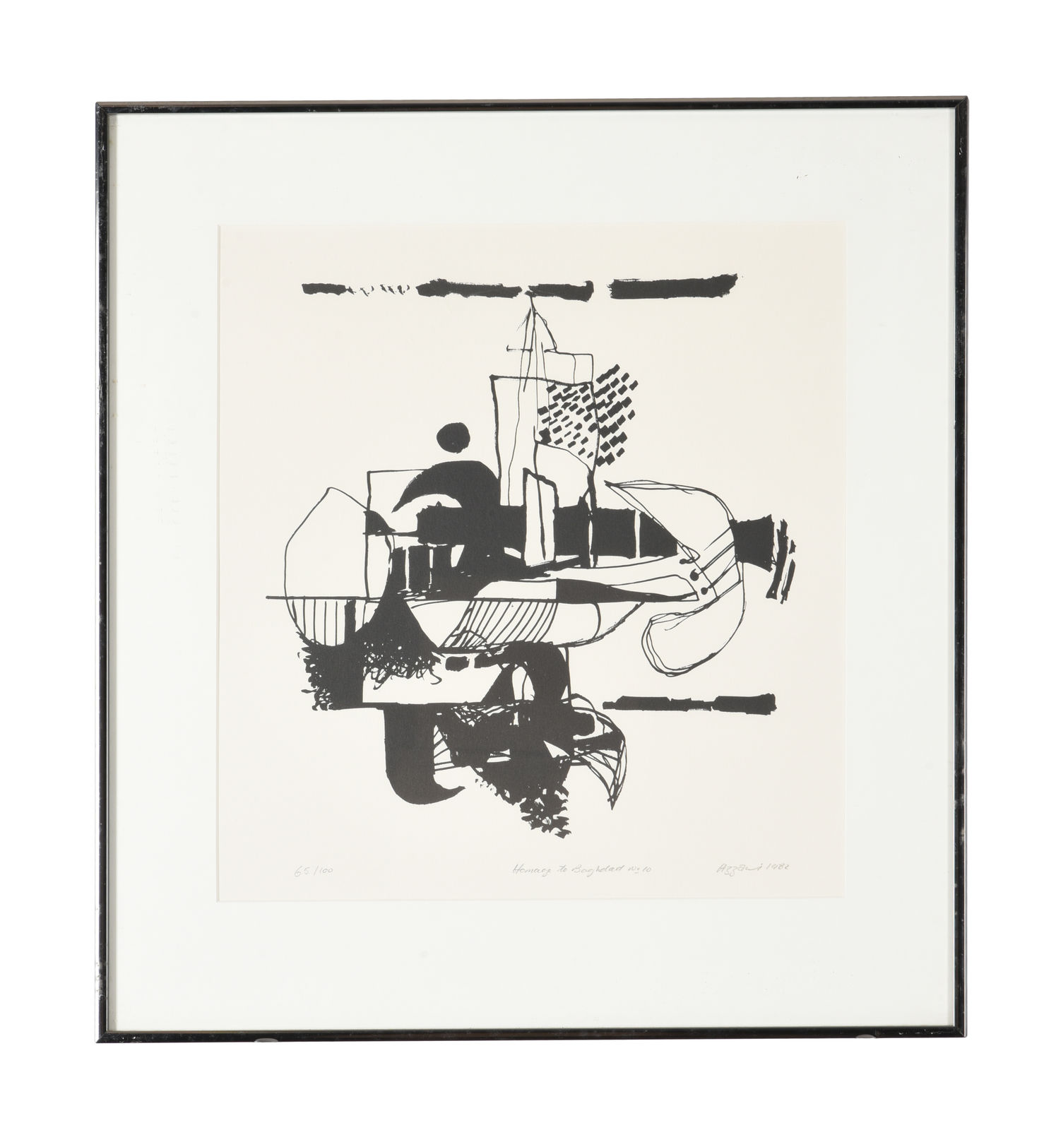 Dia al-Azzawi, Hommage to Baghdad (10), 1982