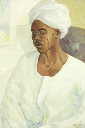 Ibrahim Salahi, PORTRAIT OF A SUDANESE GENTLEMAN, 1951