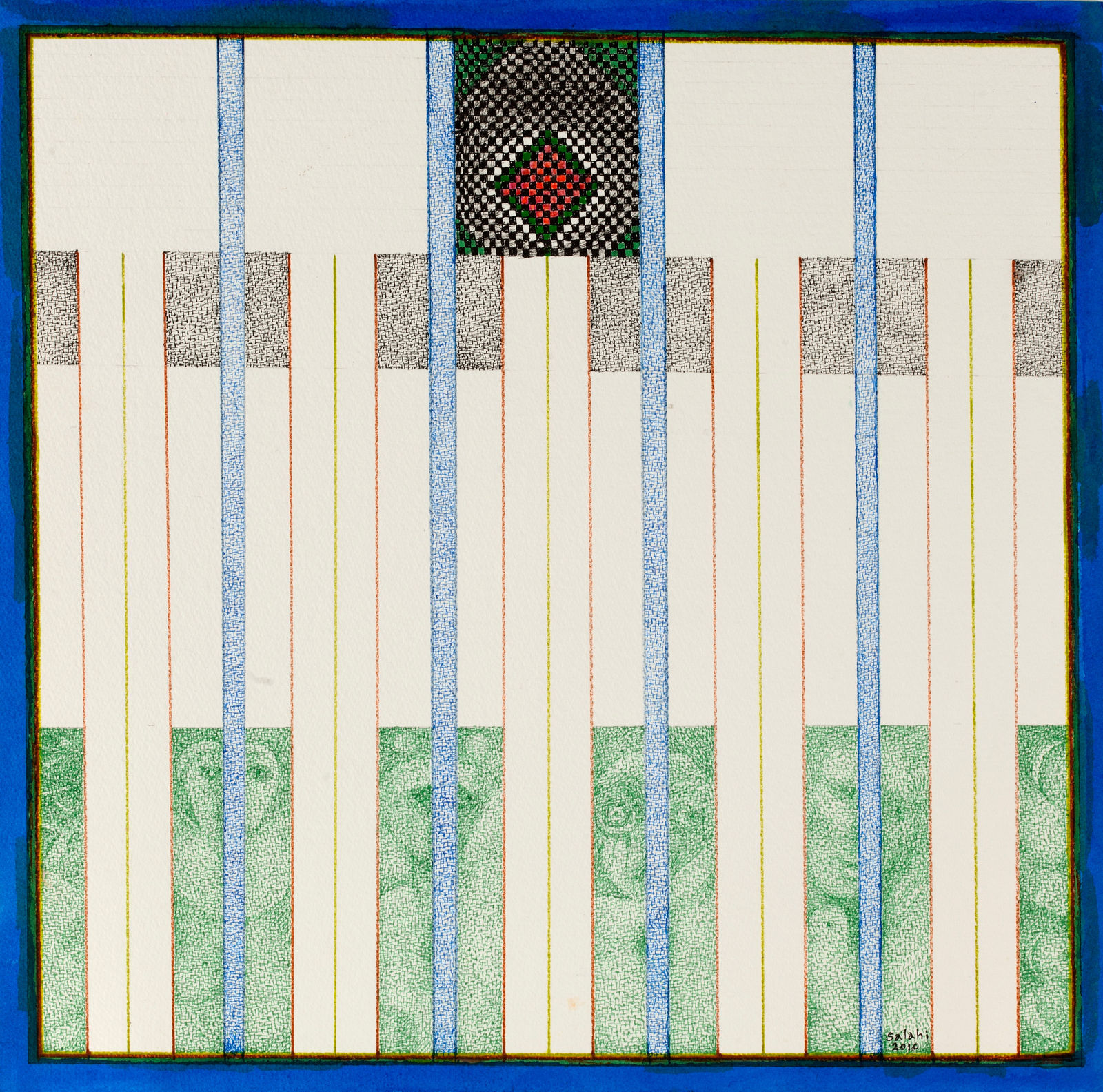 Ibrahim Salahi, Line of Trees, 2010