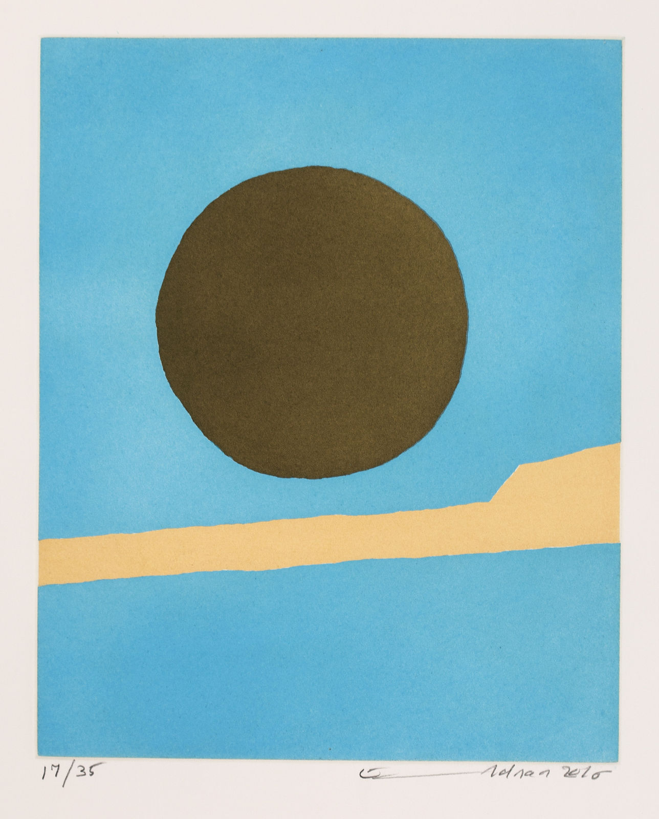 Etel Adnan, Poids Du Monde (Le) II, 2016