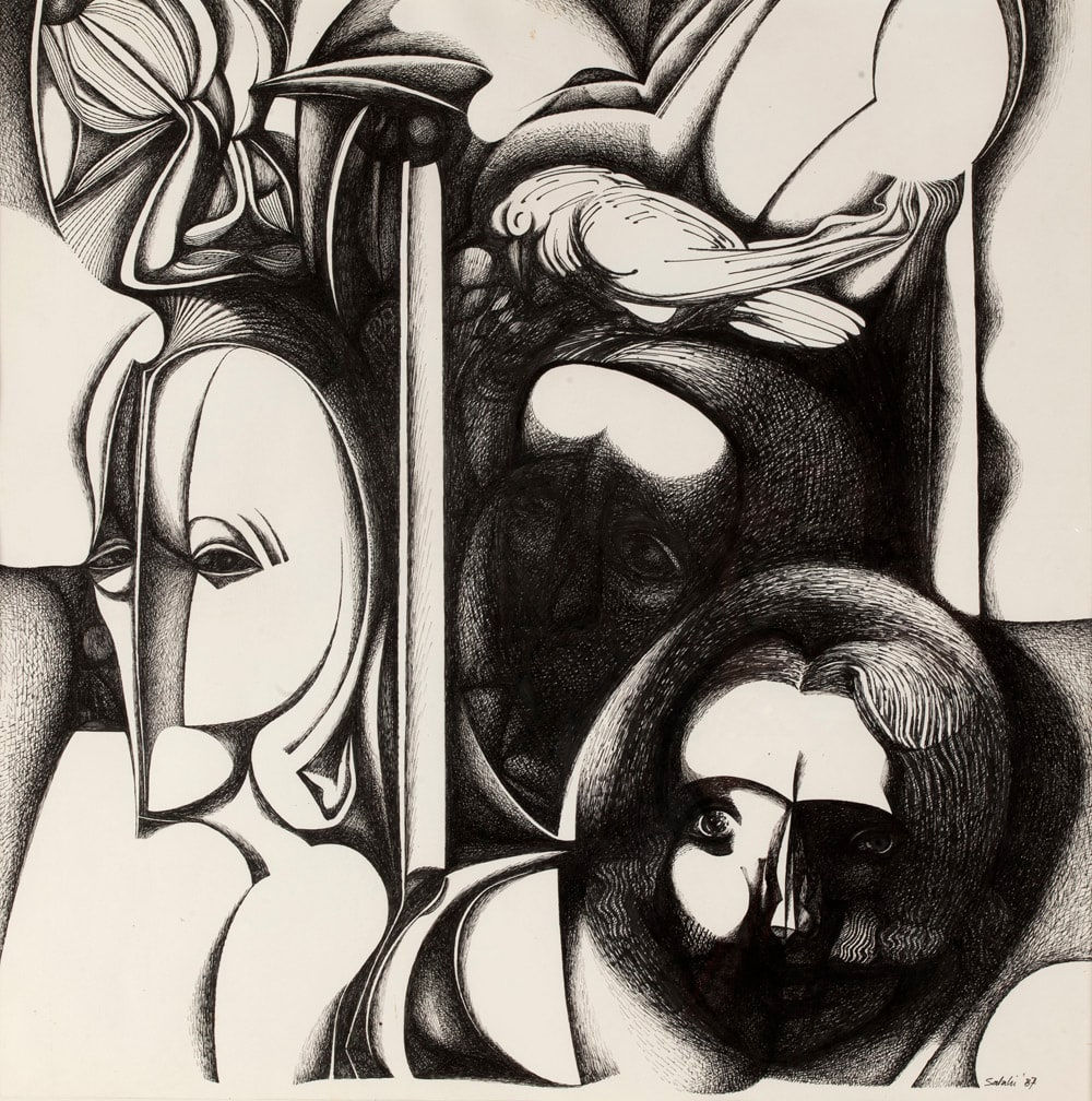 Ibrahim Salahi, The Day a Dove Visited Us, 1987