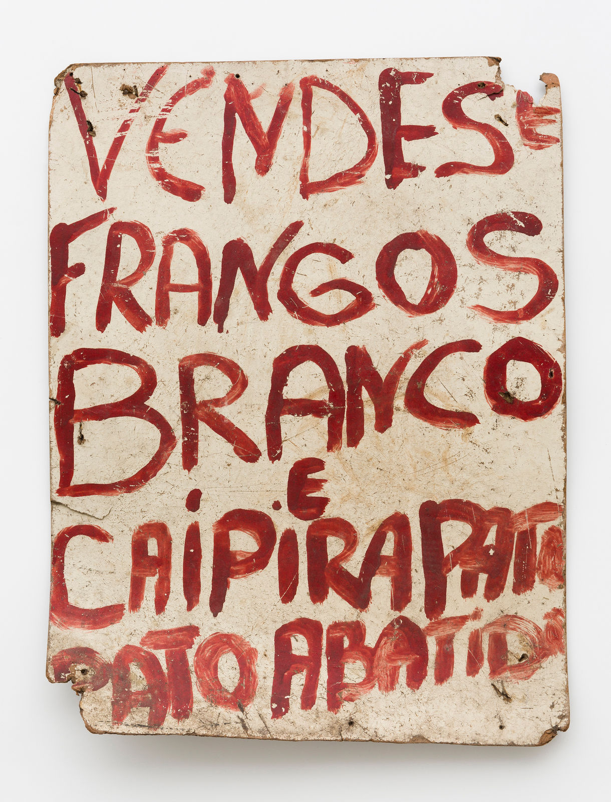 Paulo Nazareth, Vende-se frangos branco e caipira pato - pato abatido, 2013