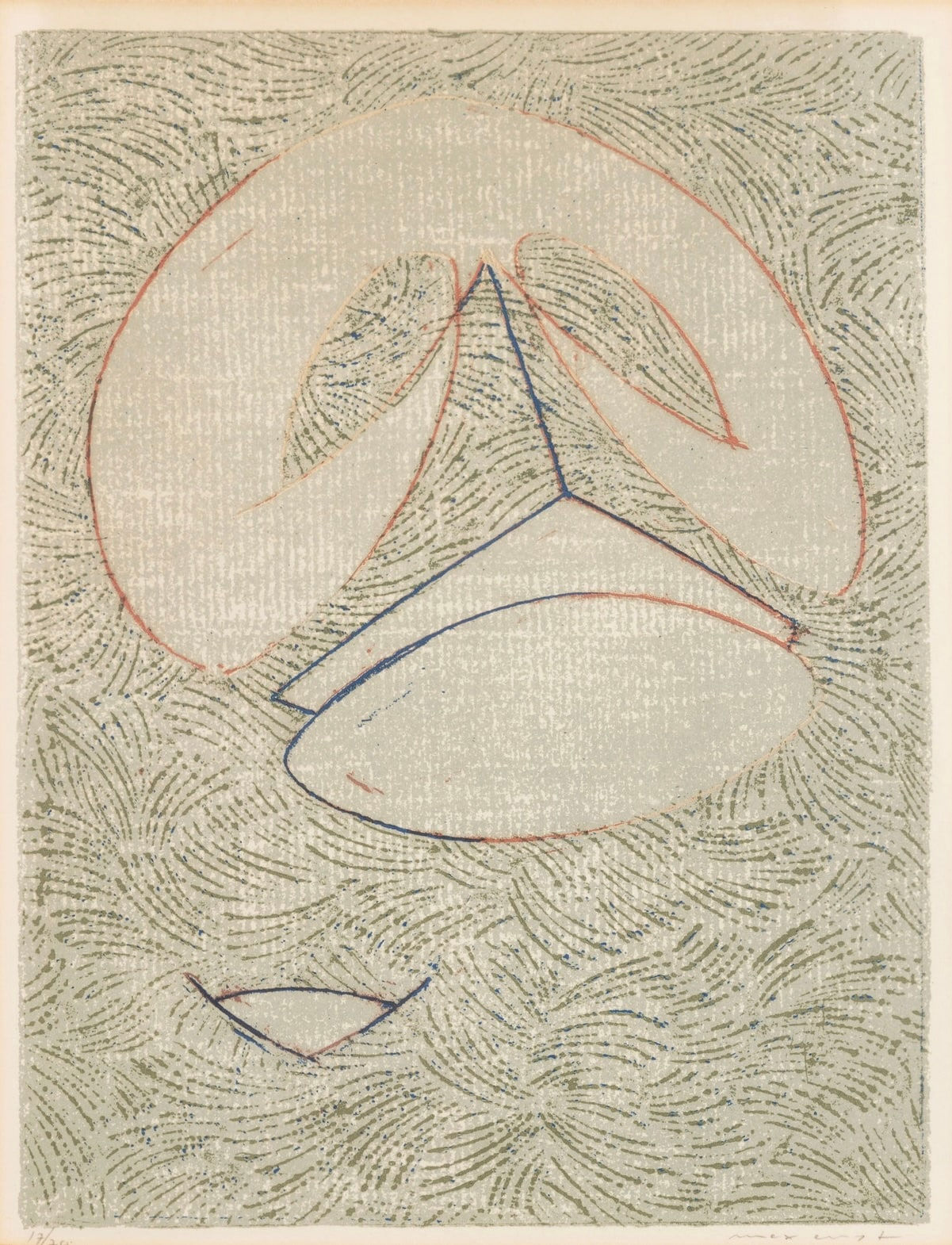 MAX ERNST, Zu: Pierre Hebey, Festin (XI), 1974