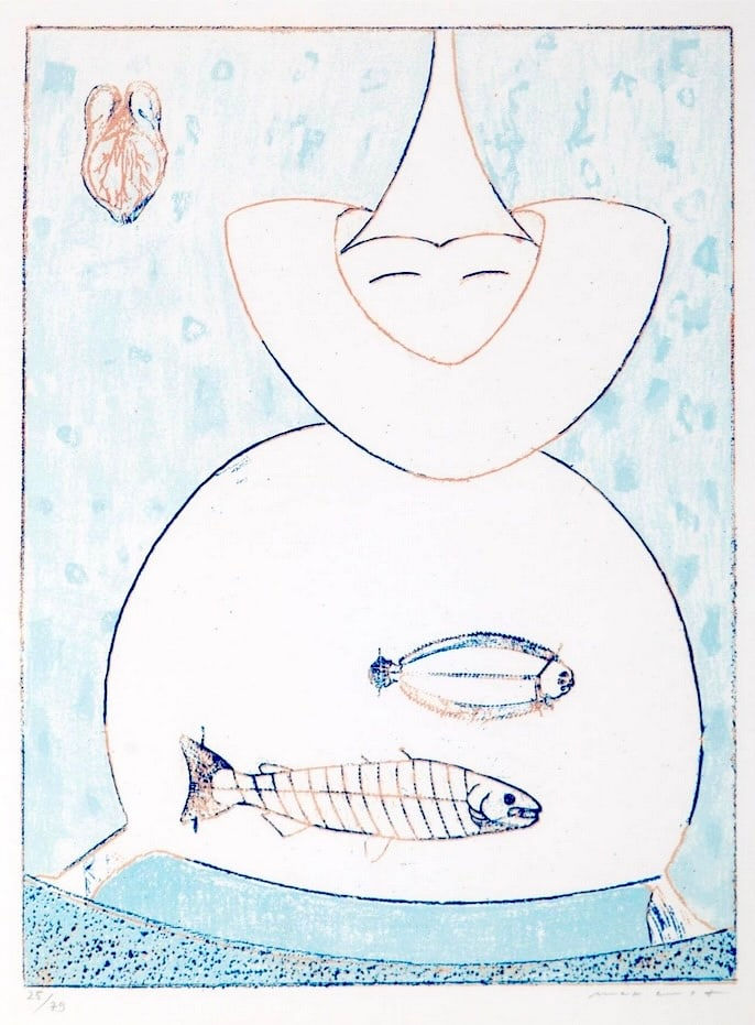 MAX ERNST, Zu: Pierre Hebey, Festin (IX) , 1974