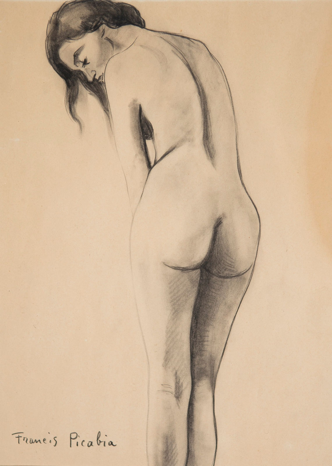 FRANCIS PICABIA, Nu de dos, ca. 1940