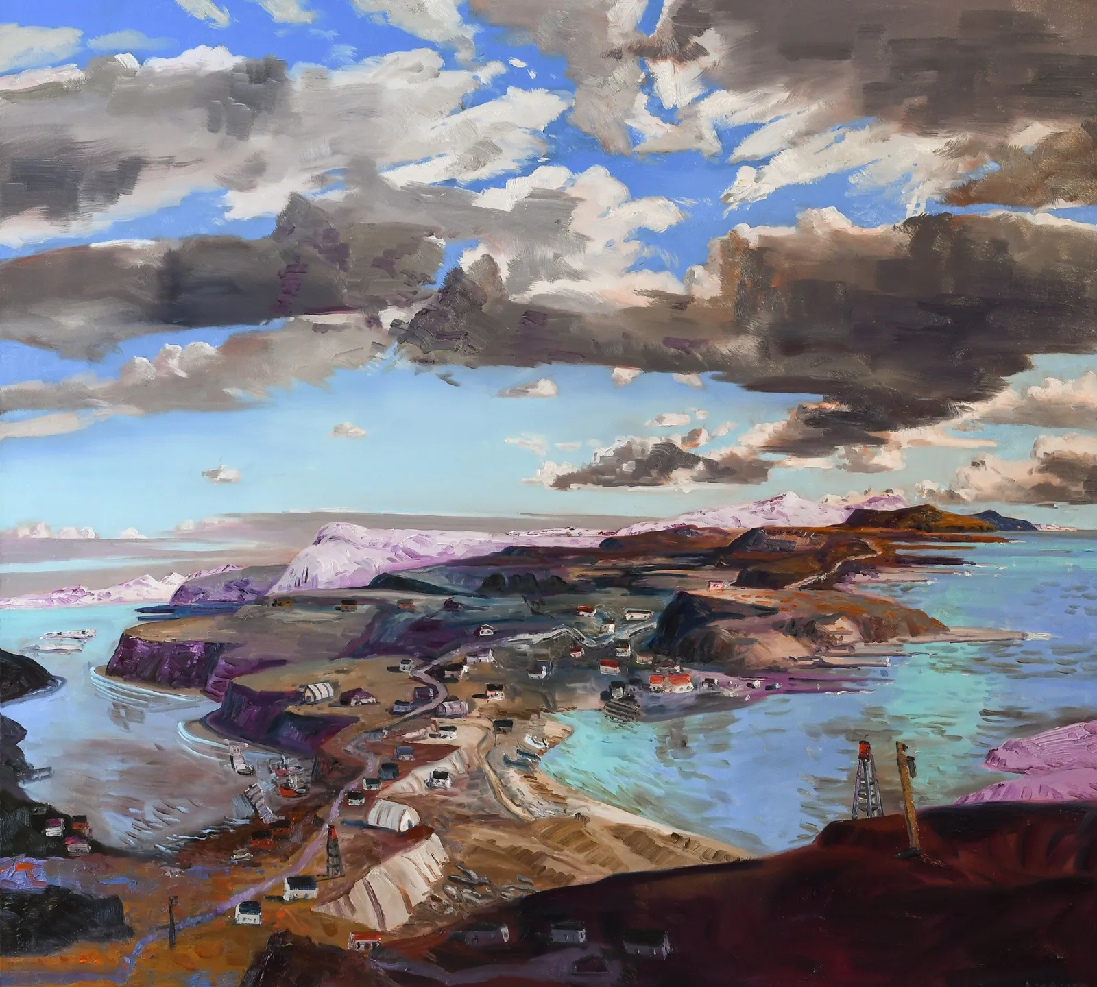 John Hartman, Port au Choix, Looking Inland to the Long Range Mountains, 2023