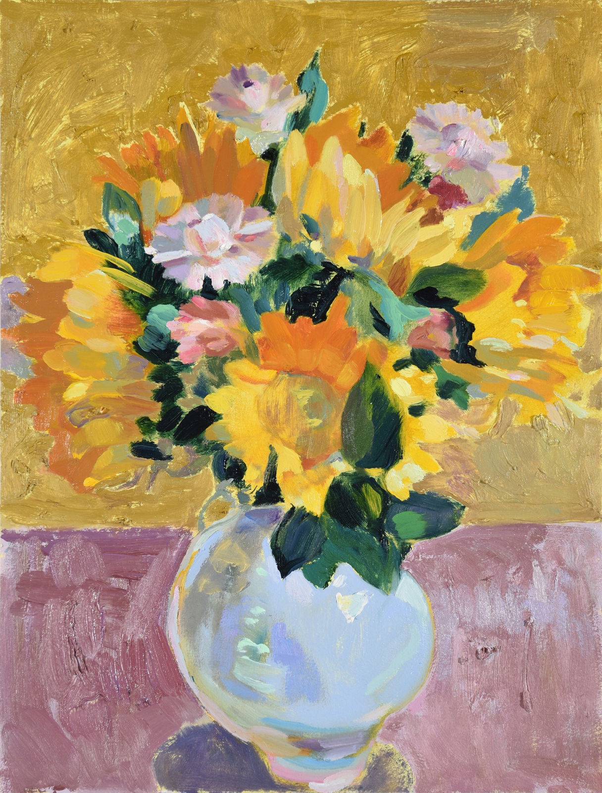 Corner Store Bouquet with Sunflowers in Martin Peters Vase, 2025