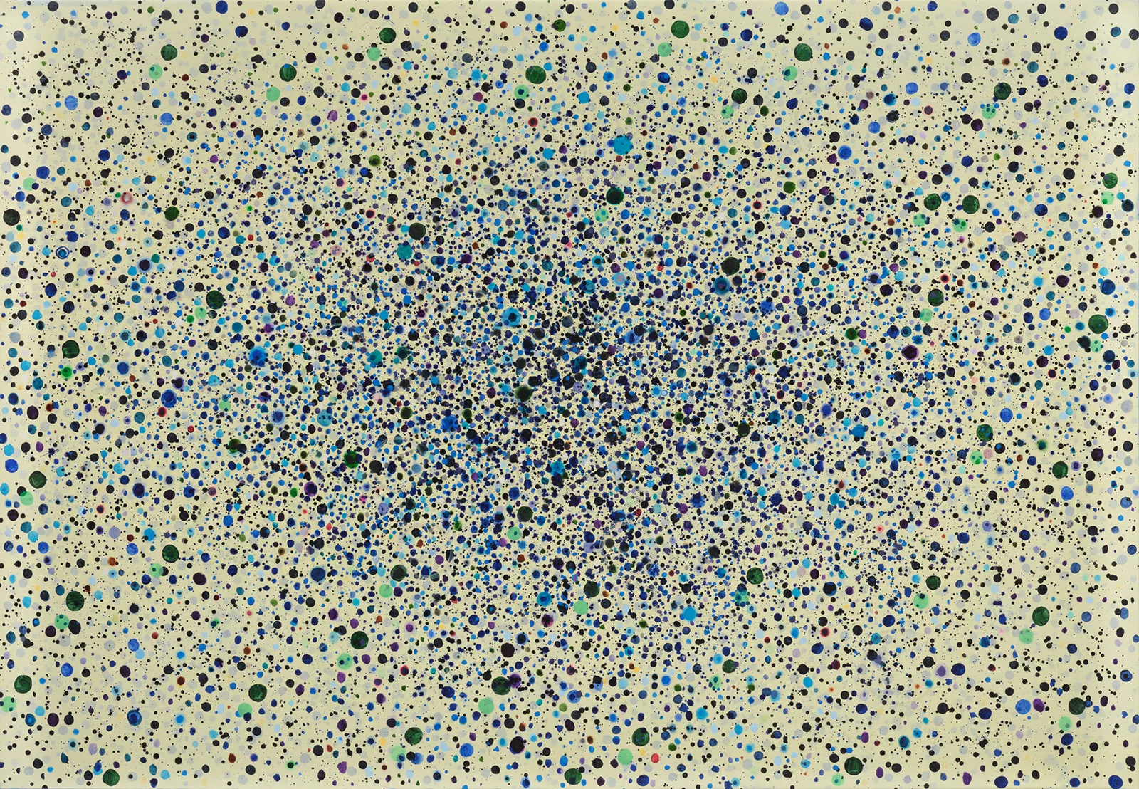 Landon Mackenzie, Cerulean Echo (Hummingbird), 2025