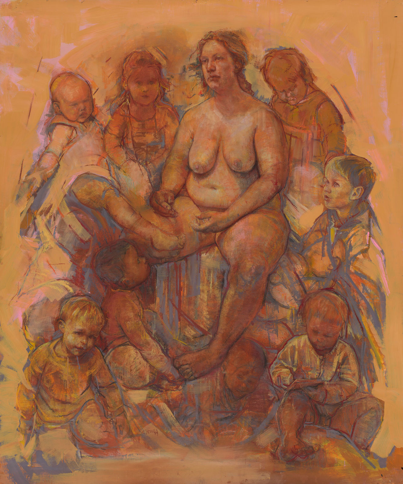Dagmar Cyrulla, Madonna with other people's children, 2023
