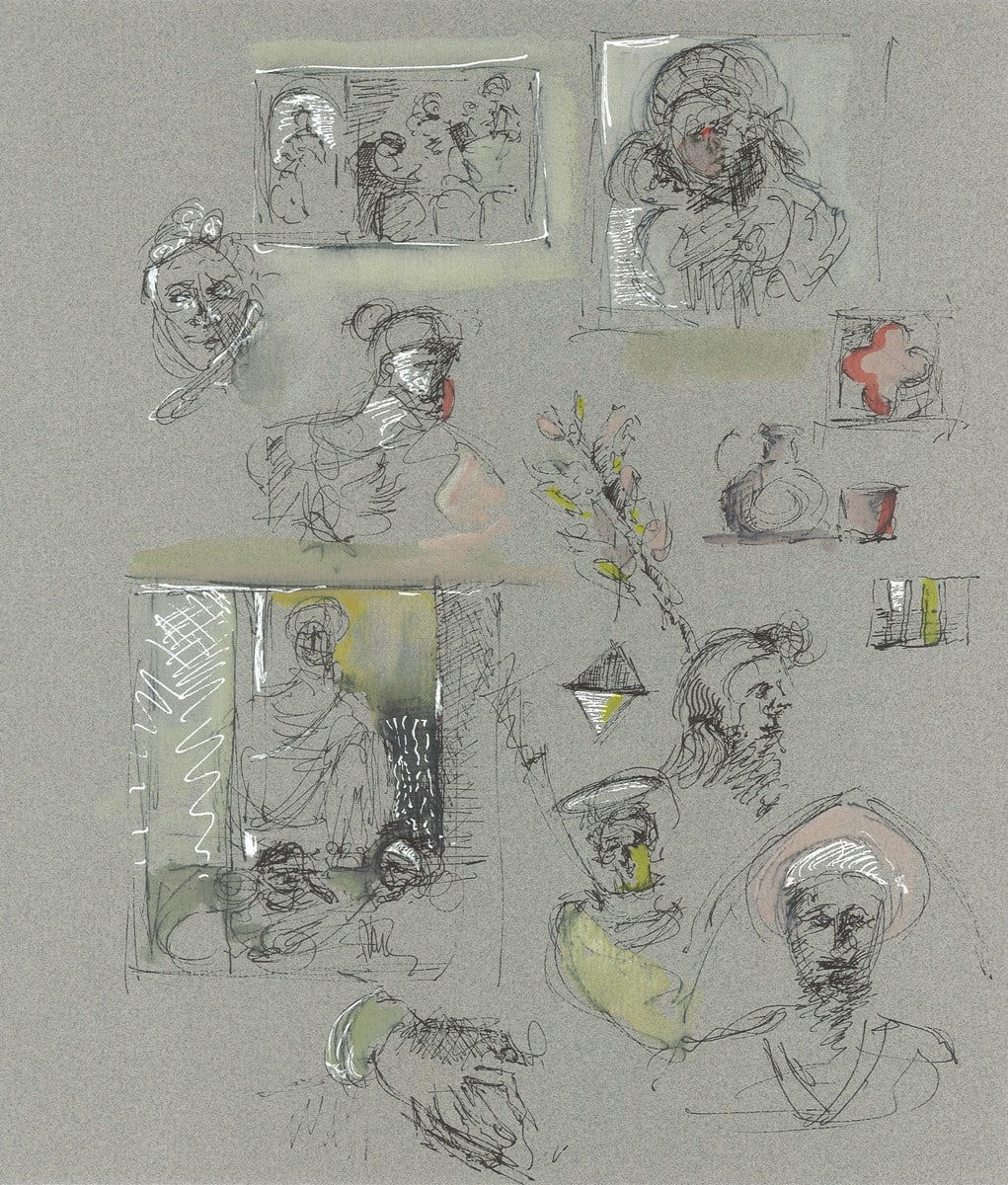 Bruno Leti, Drawing from FIORENZA workbook III, 2019