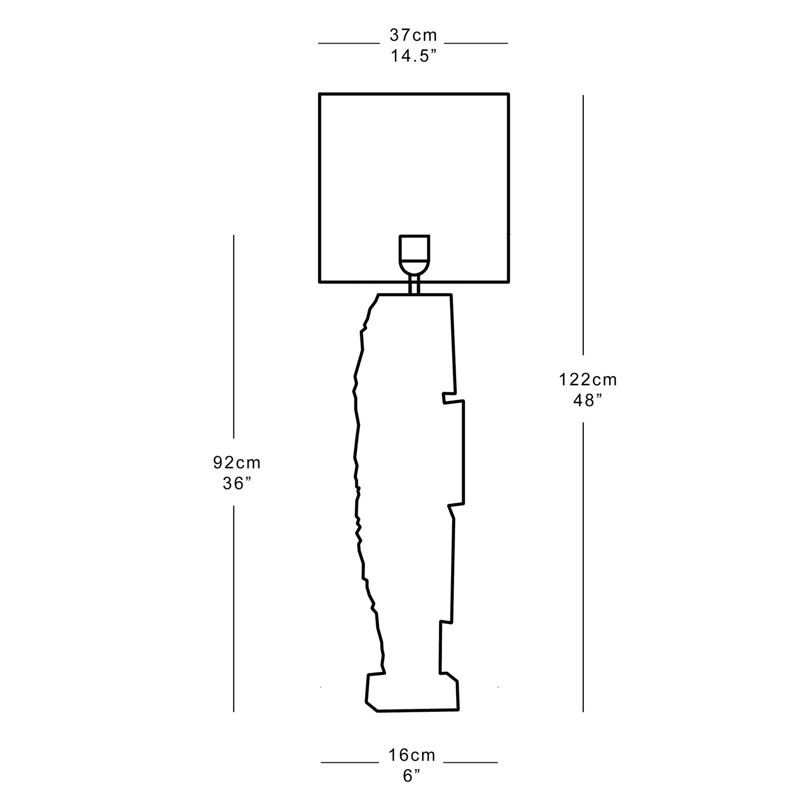 Martin Huxford, Origin White Marble Lamp