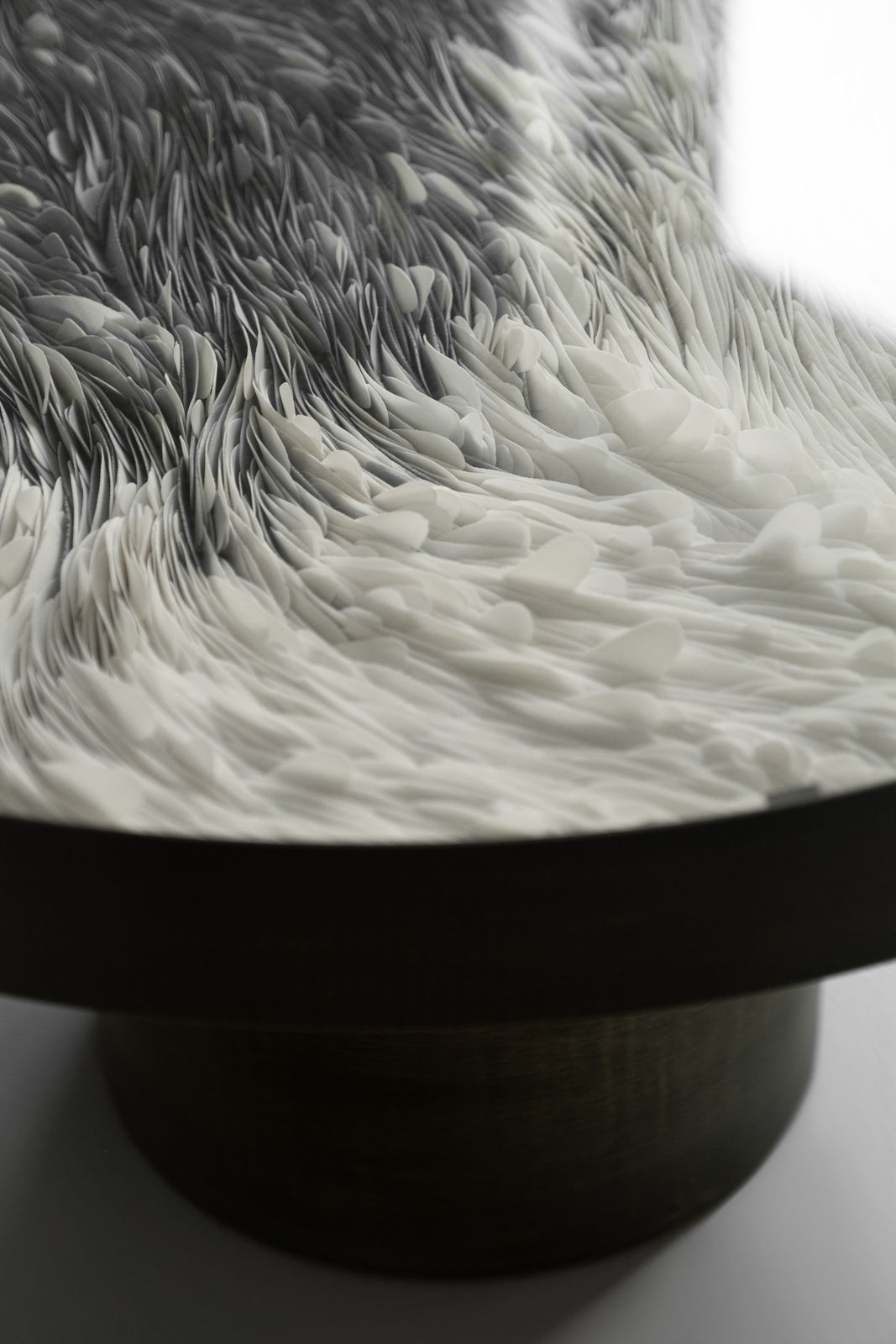 Valeriya Isyak, Vortex Brass & Porcelain table, 2024