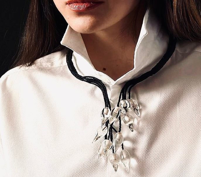 Olexandr Pinchuk, Glass Collier, 2024