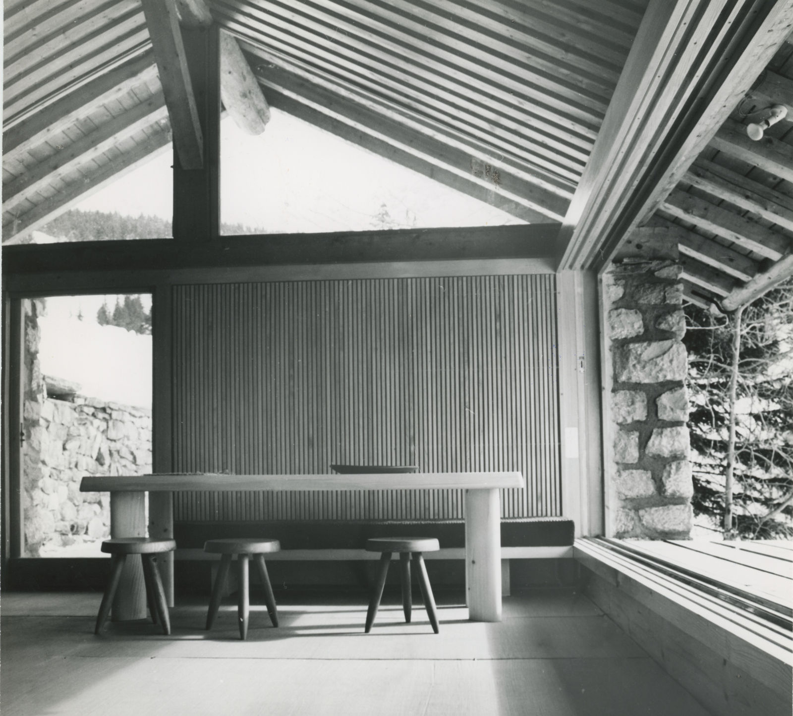 Lucien Hervé, Chalet de Méribel, Charlotte Perriand (her home), 1961