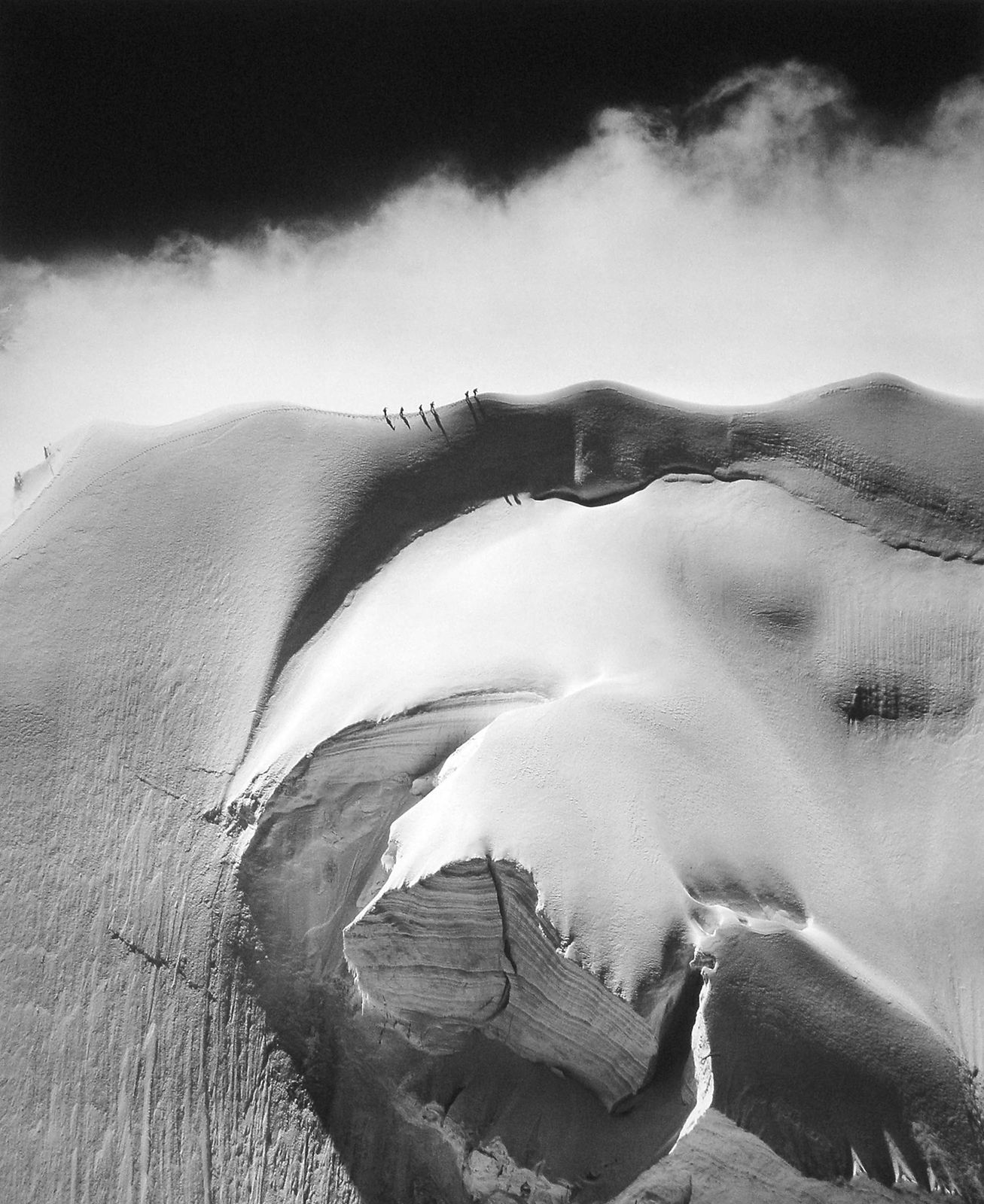 Bradford Washburn, After the Storm, Climbers on the Doldenhorn, Switzerland, 1960