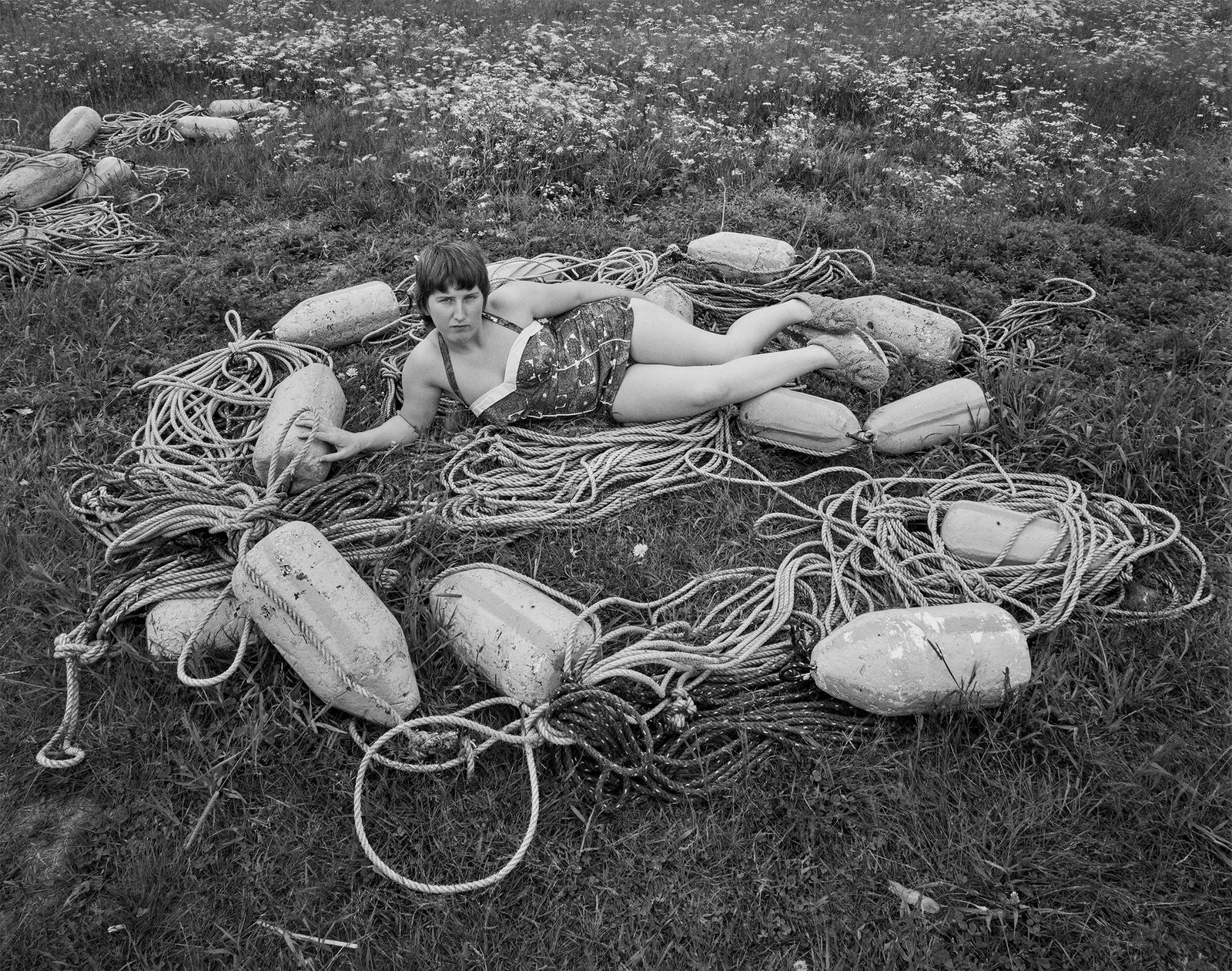 Melinda Blauvelt, Swimming on Buoys, 1974