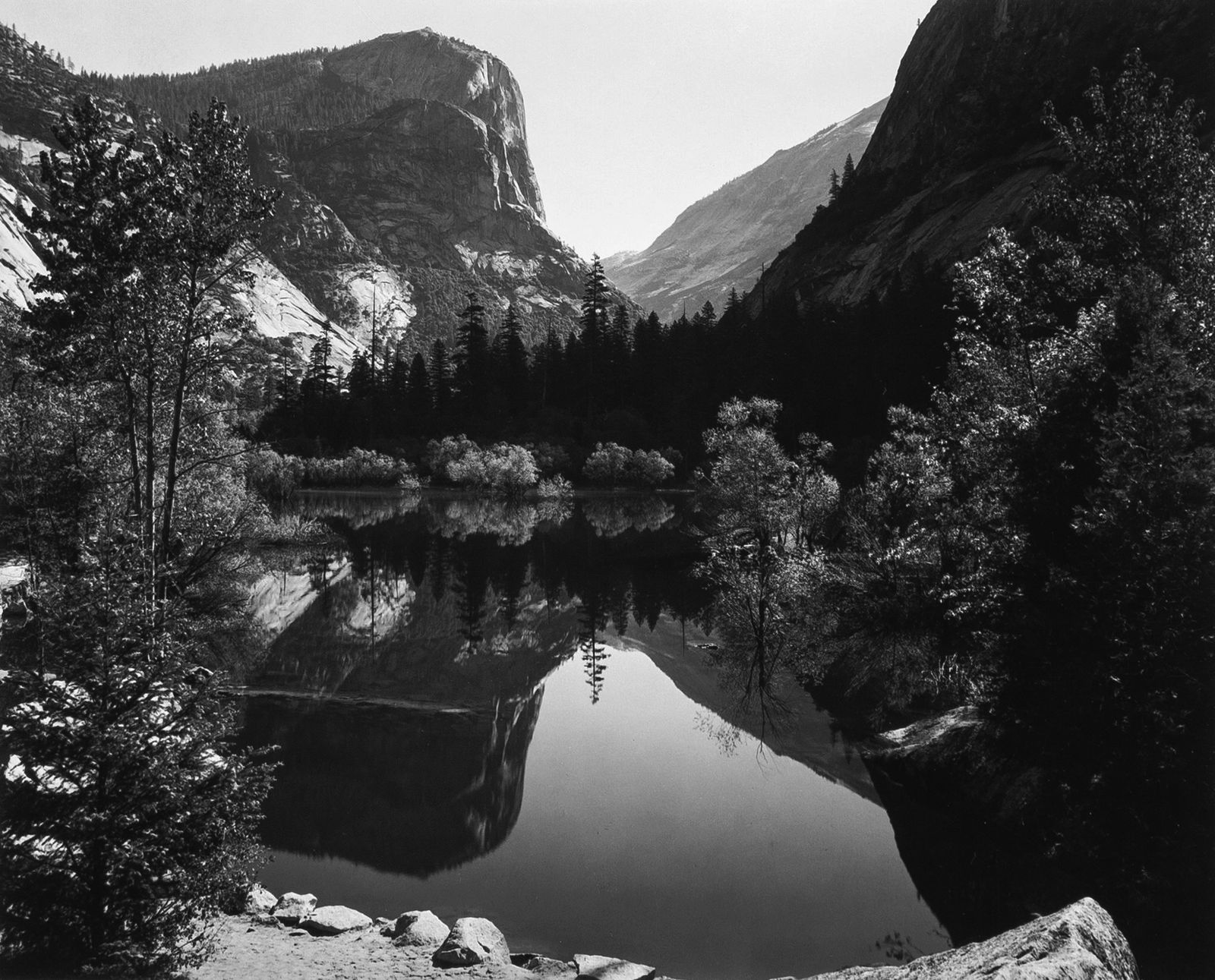 Ansel Adams, Mirror lake, Mount Watkins, Yosemite National Park, 1937, printed circa 1979