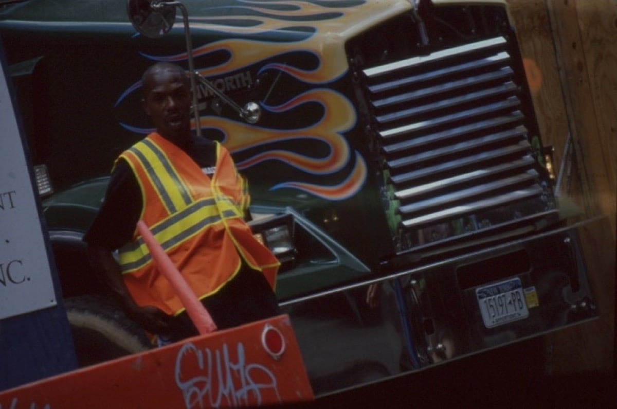Louis Stettner, Construction Site, 47th Street, Manhattan, 2011, printed 2011
