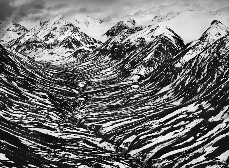 Sebastião Salgado, Big Horn Creek in Kluane National Park and Reserve, located in a nearly inaccessible region of Canada’s Yukon Territory, near the border with Alaska, 2011
