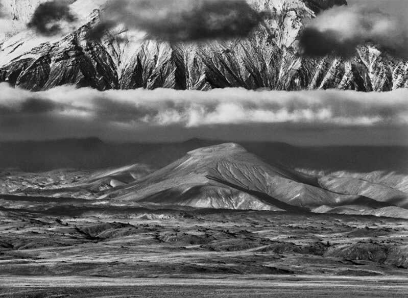 Sebastião Salgado, Tolbachik Volcano. In the background, the huge base of Kamen Volcano, 2006