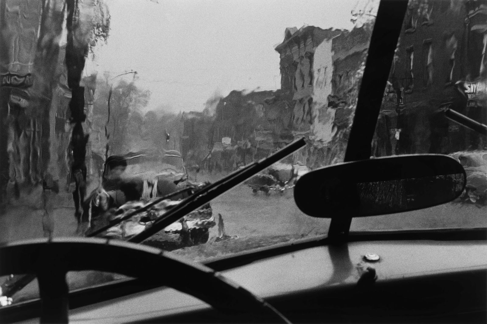 Louis Stettner, Windshield Upstate NY, 1954