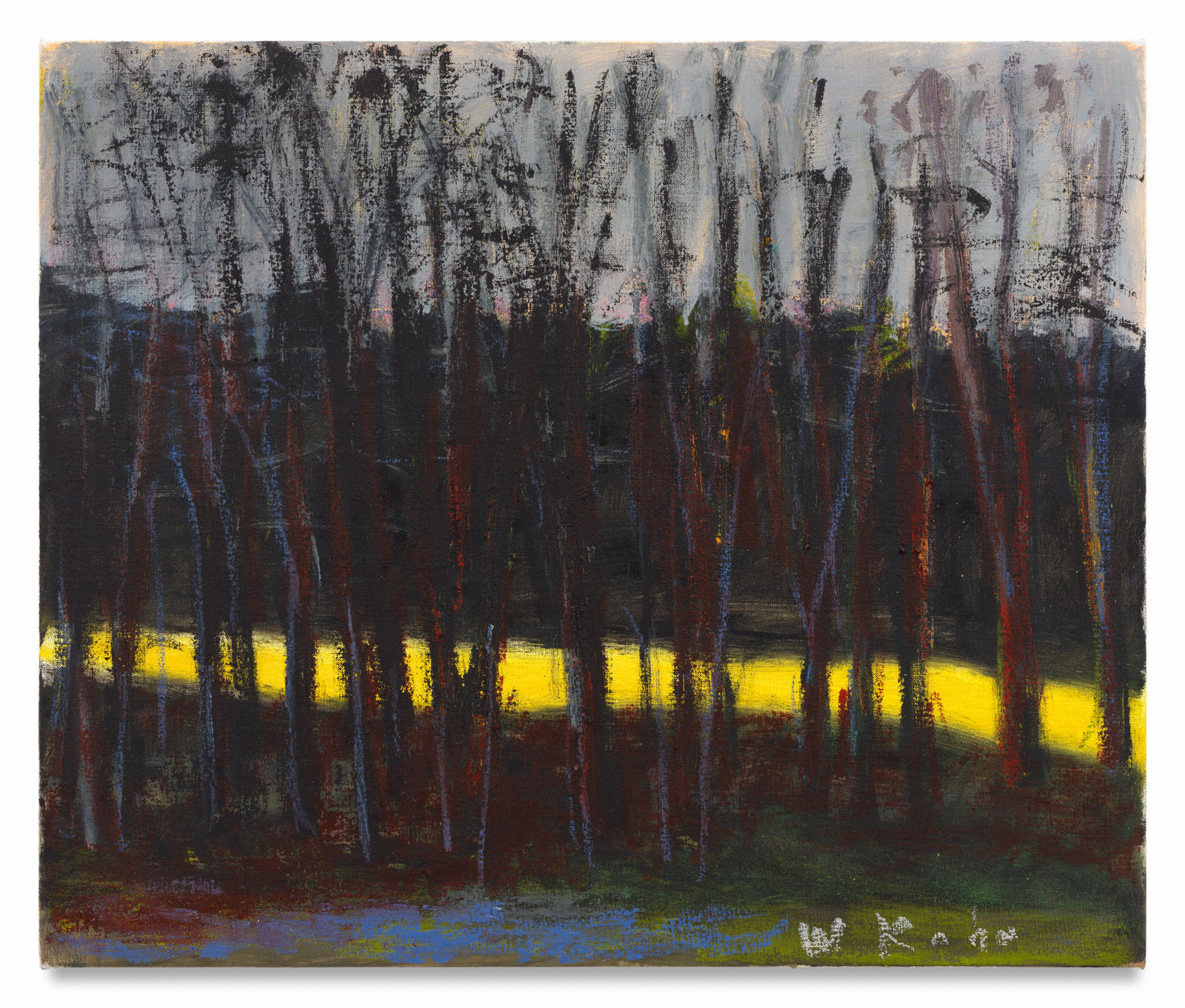 WOLF KAHN, Black Trees, 2011