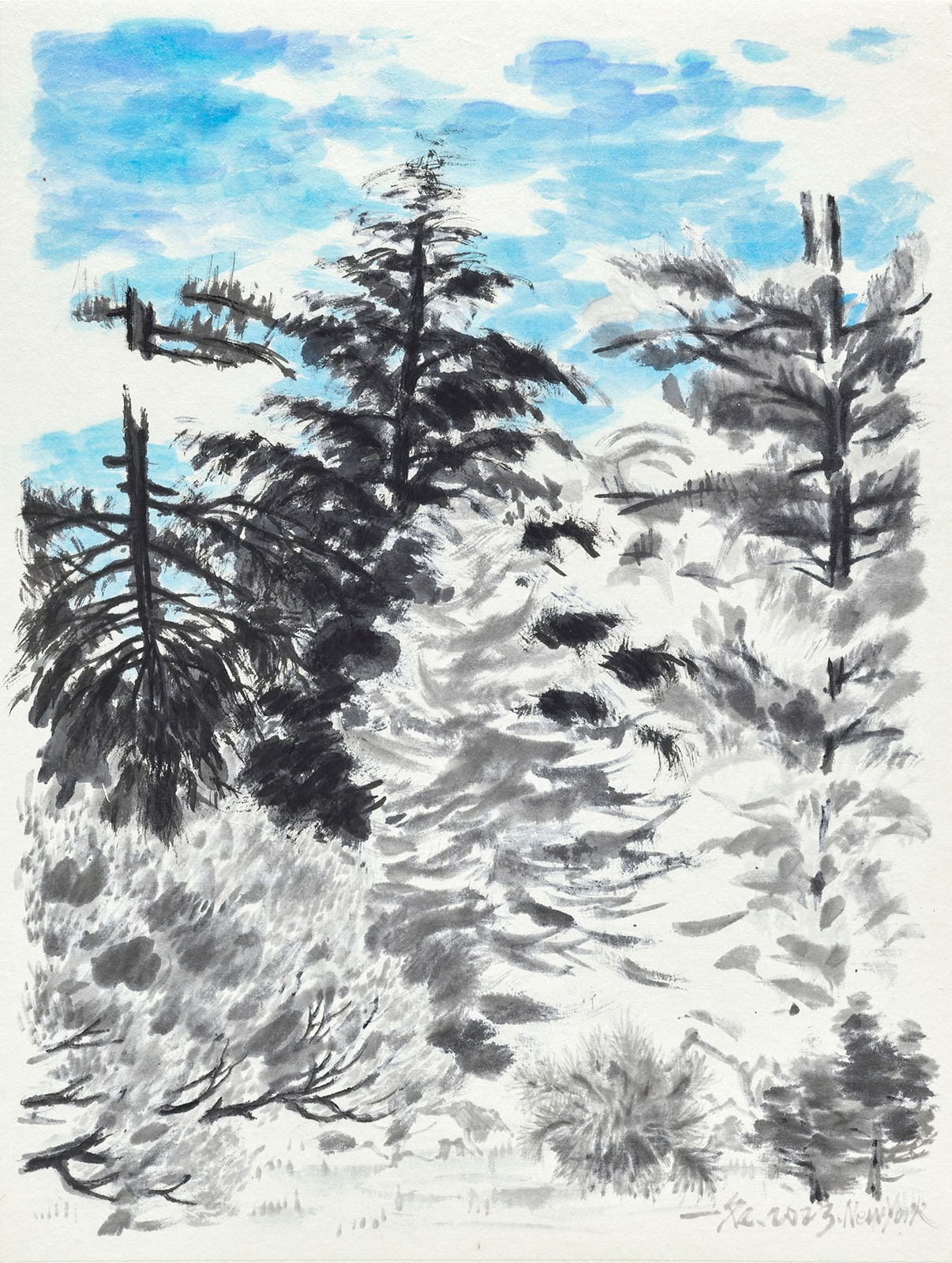 鄔一名, 《樹林寂靜 2》Quietude in the Forest 2, 2023