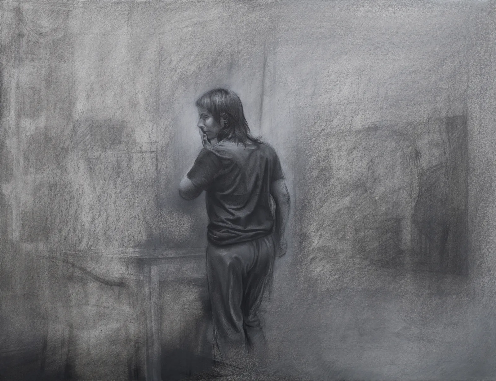 安娜・瑪瑞亞・米庫, 《沒有魔法老師的學徒- 素描1》 The Apprentice with no Sorcerer -Drawing 1, 2017