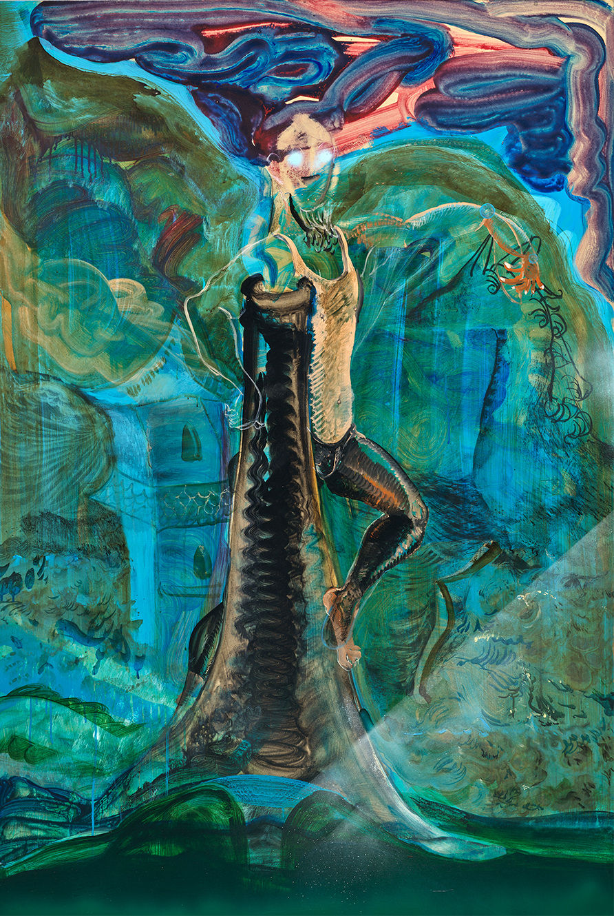 黨若洪, 《Leggings • 麒麟馬 • 大水漫金山》 Leggings.Kirin Horse.Flooding of Jinshan Temple, 2022