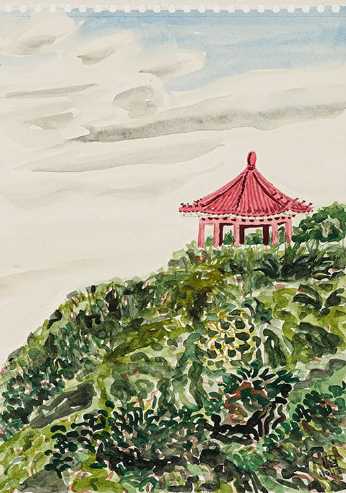 林銓居, 《紅亭子》Red Pavilion, 2023