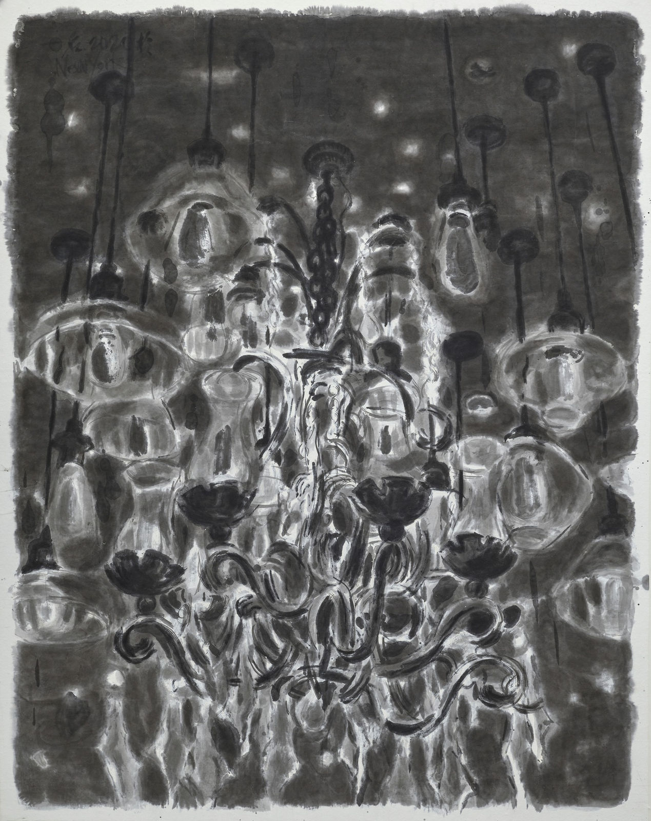 鄔一名, 《潮濕的路面閃閃發光 4》Wet, Glistening Road Surface 4, 2021