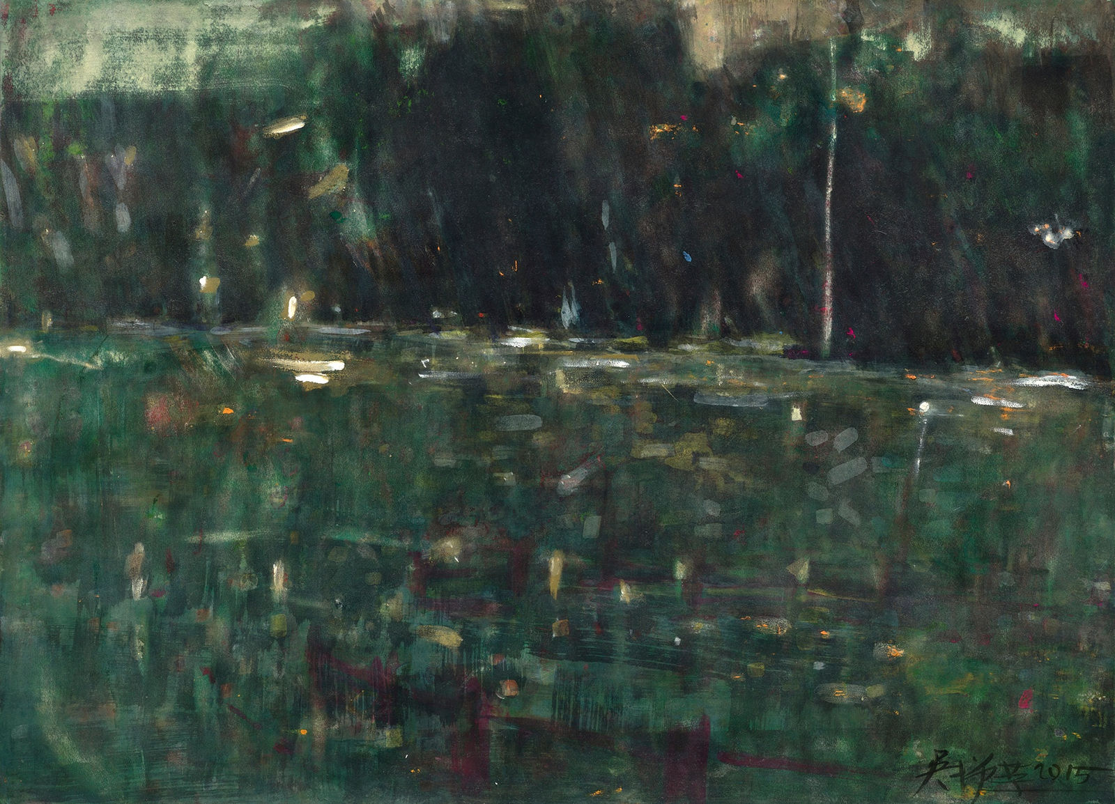 吳增榮, 《醉月湖東側》East of Drunken Moon Lake, 2015