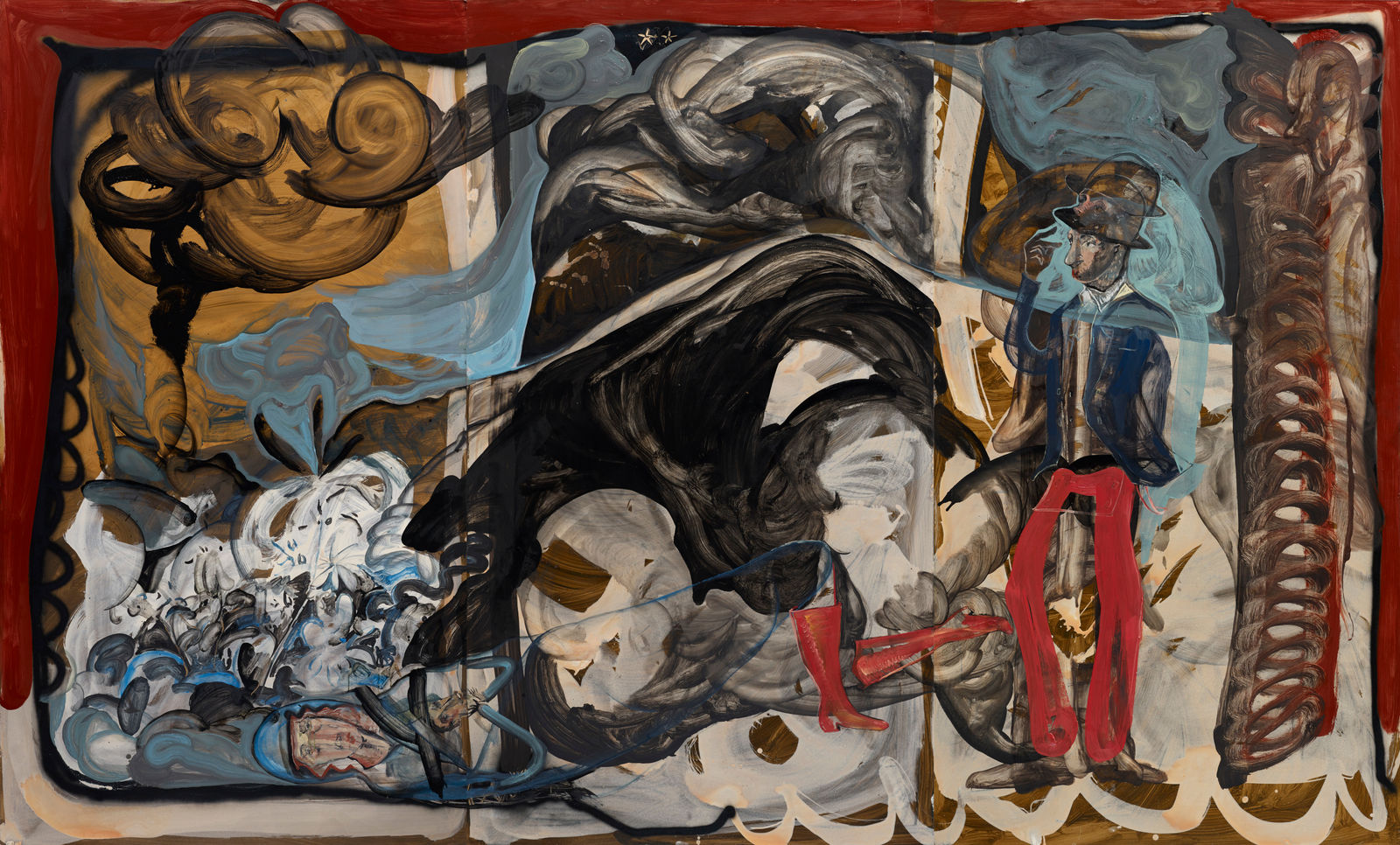 黨若洪, 《曉歸男子的致意 - 聖母倒地不 起》 A Salute from A Man Came Back Late- Fallen Madonna, 2018